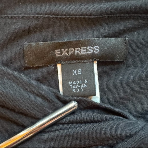 Express Y2K Black Asymmetrical Handkerchief Hem Skirt XS - Picture 8 of 10